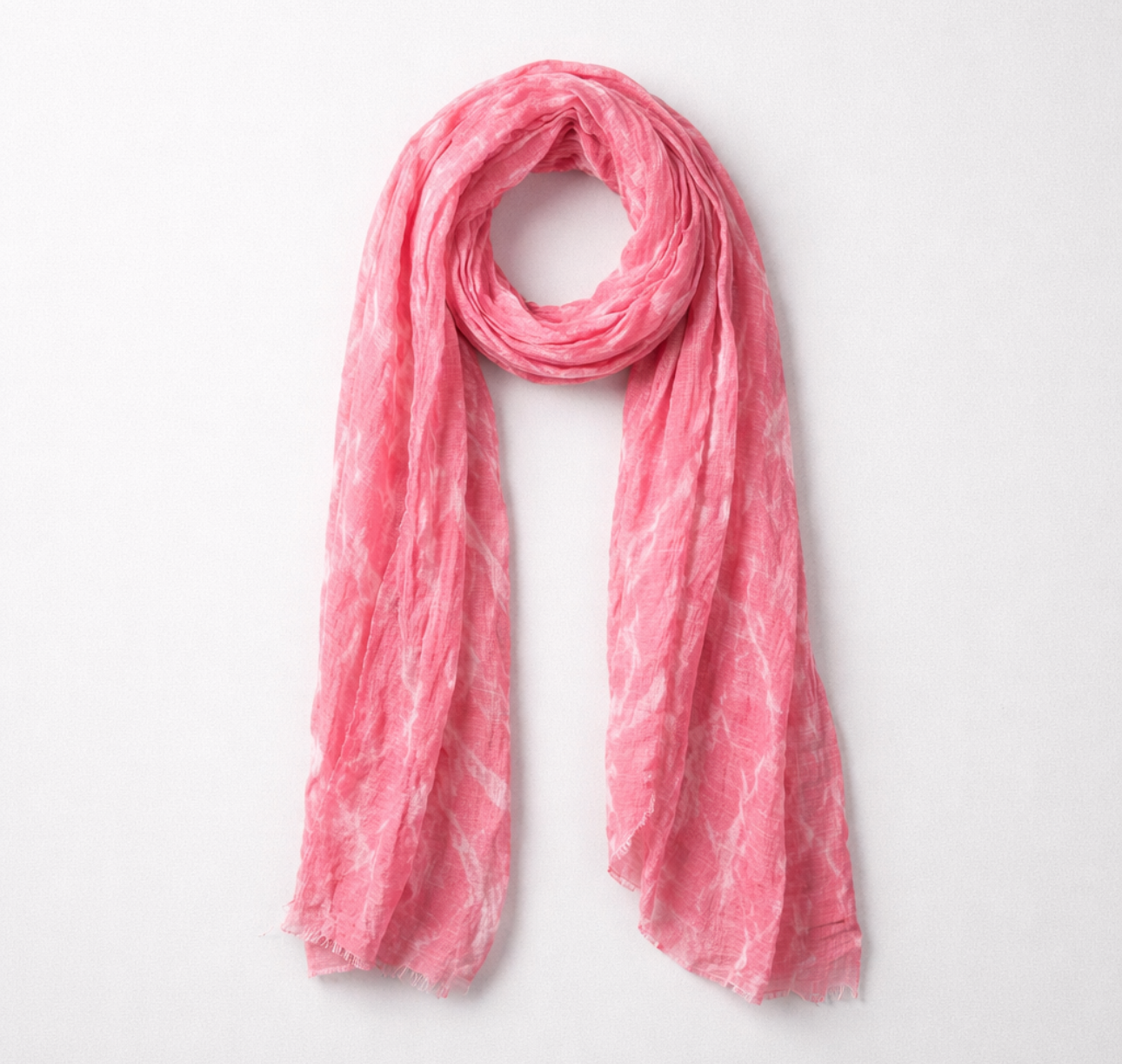 Echarpe Esprit Rose Tissu Léger neuve