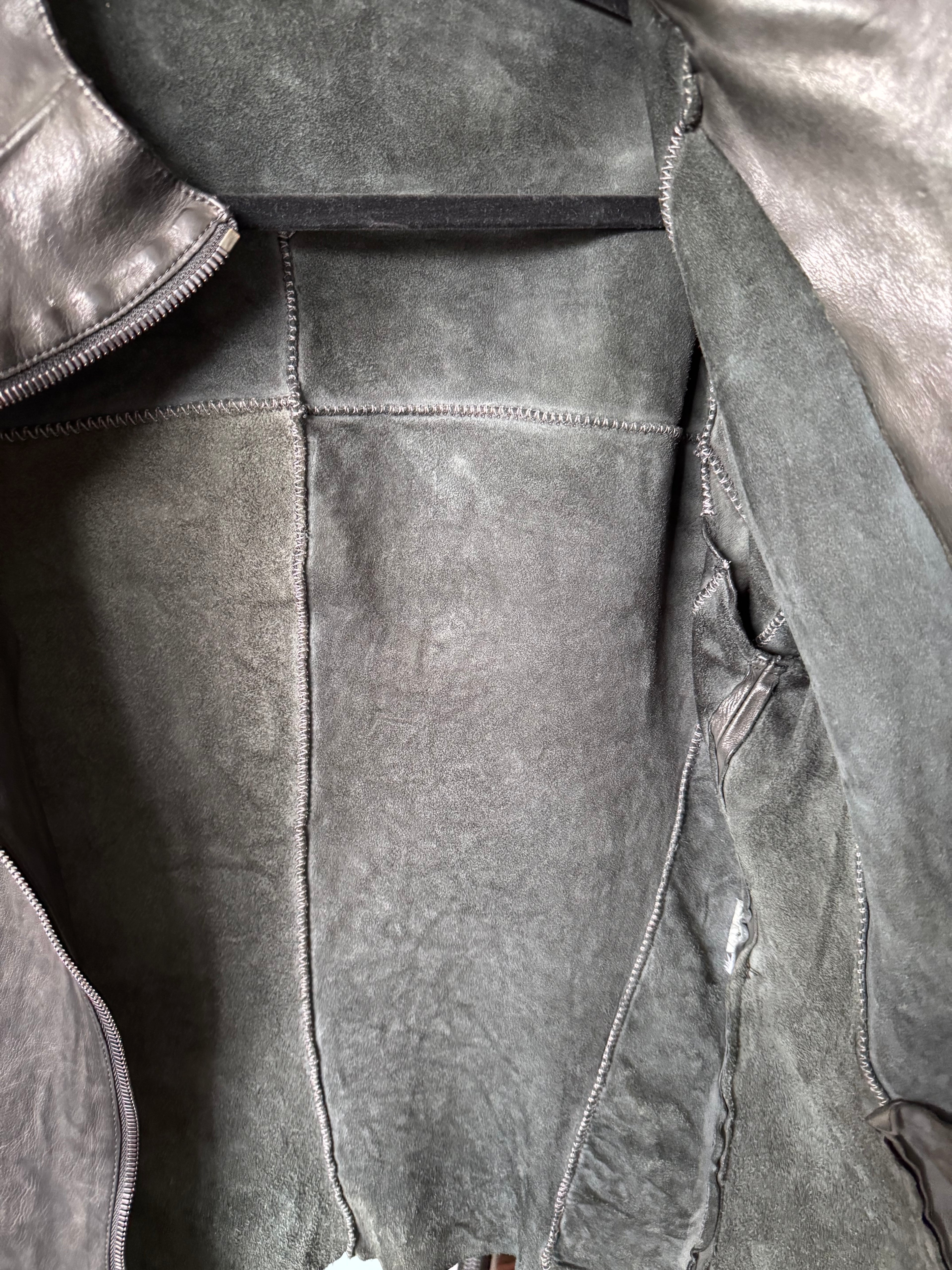 Veste cuir homme – Créateur japonais – Pièce d’exception – Très rare