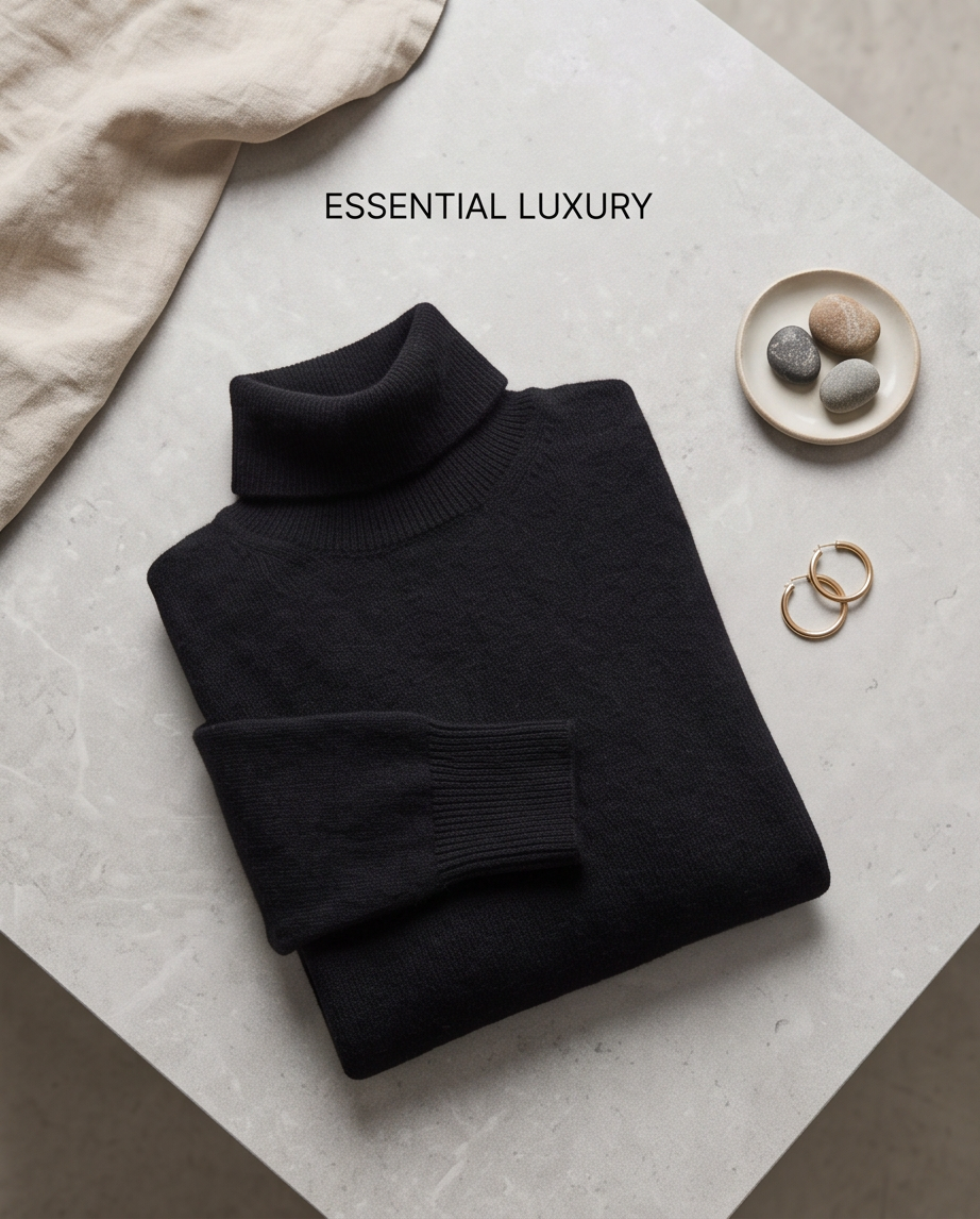 Pull Noir Les Tricots de Léa — Taille 1 (S/M)