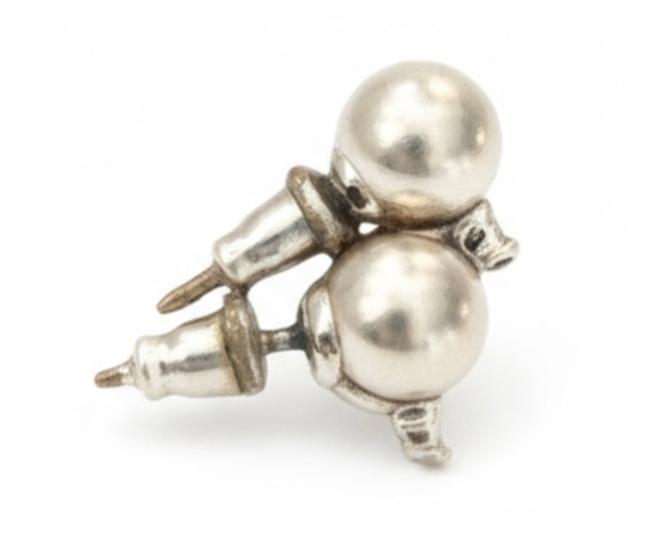 Boucles d’oreilles à perles synthétiques