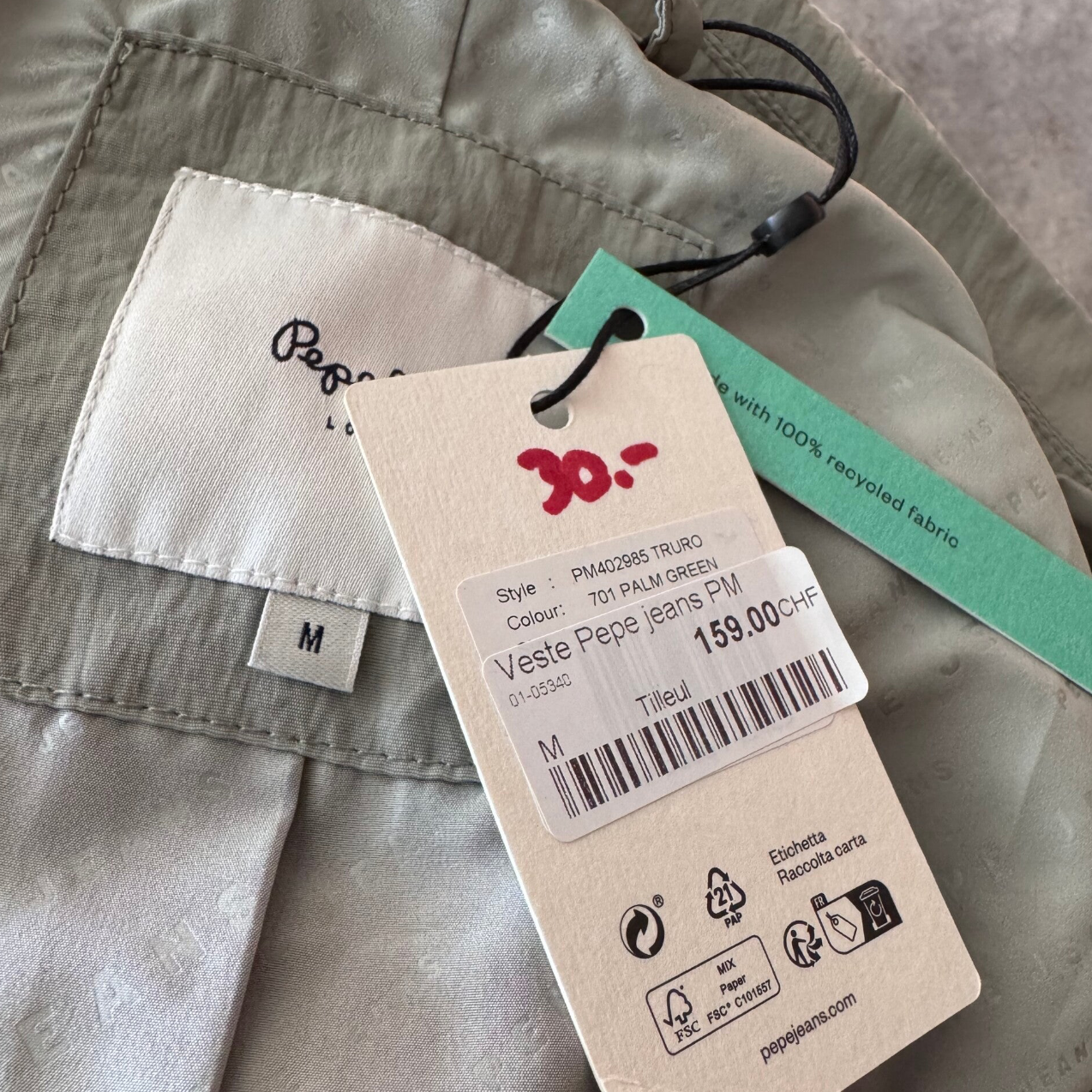 Pepe Jeans veste - neuve - M
