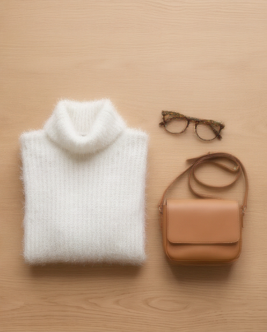 Pull col roulé blanc — très bon état — taille M