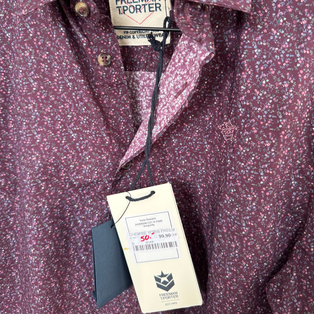 Chemise Freeman T.Porter - neuve - S