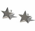 Boucles d’oreilles étoiles argentées comme neuves