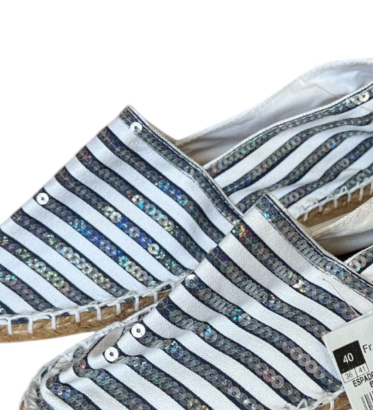 Espadrilles femme blanc taille 40 neuves