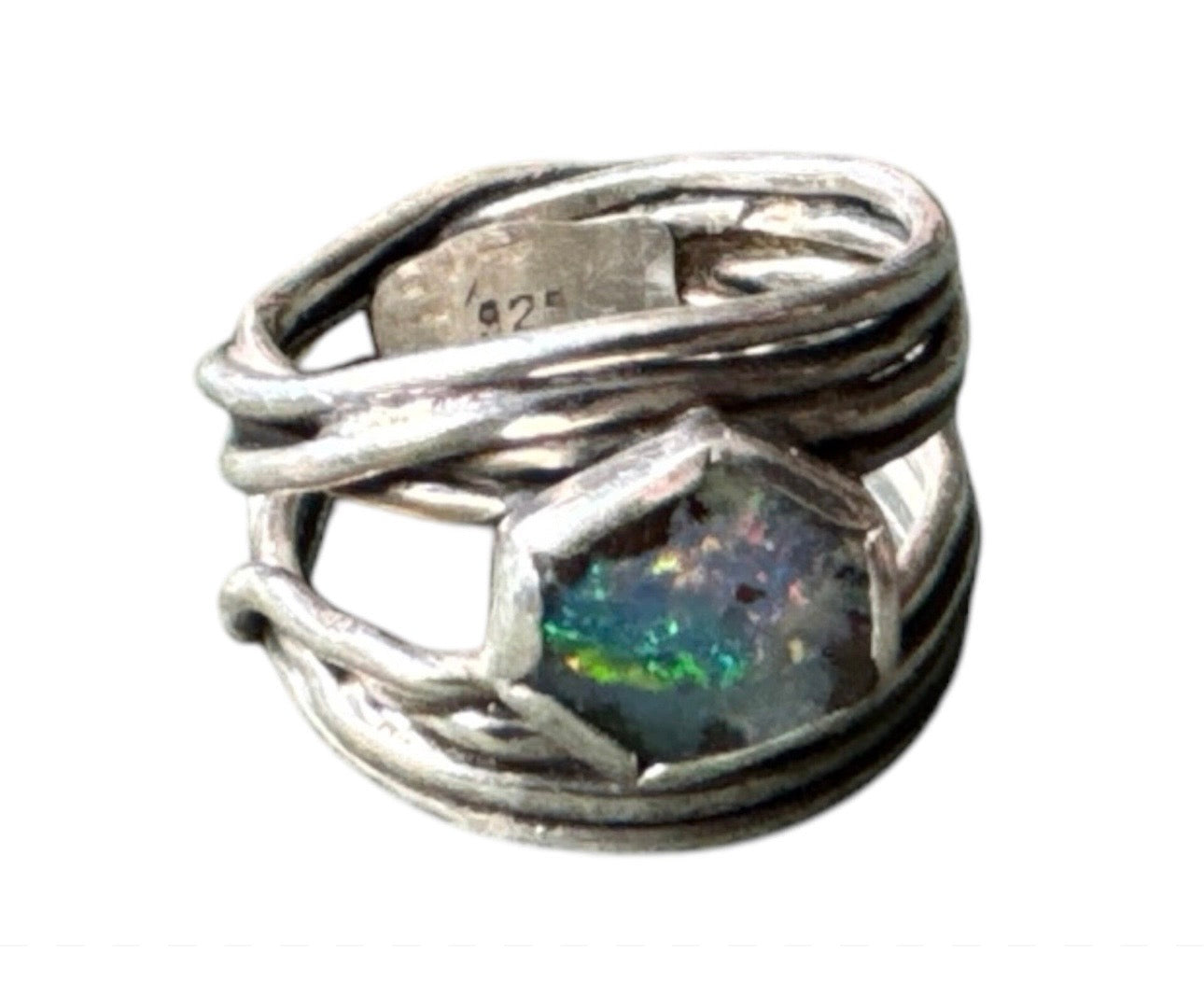 Bague argent opale magnifique