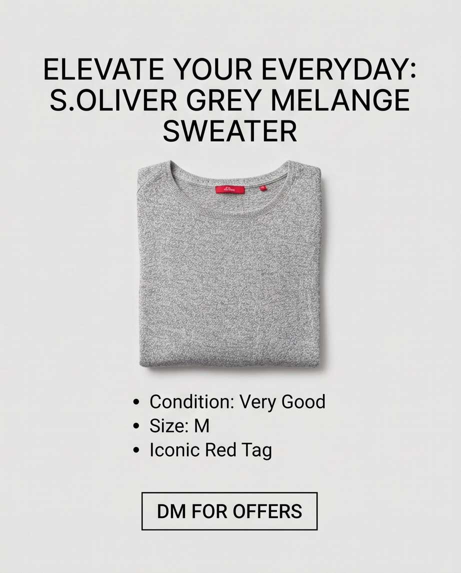 Pull S.Oliver gris — bon état — taille M