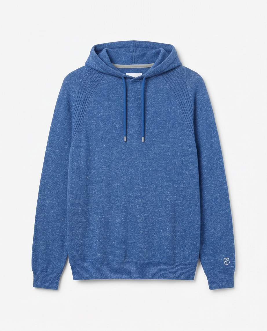 S.Oliver pull capuche bleu homme - neuf - XL