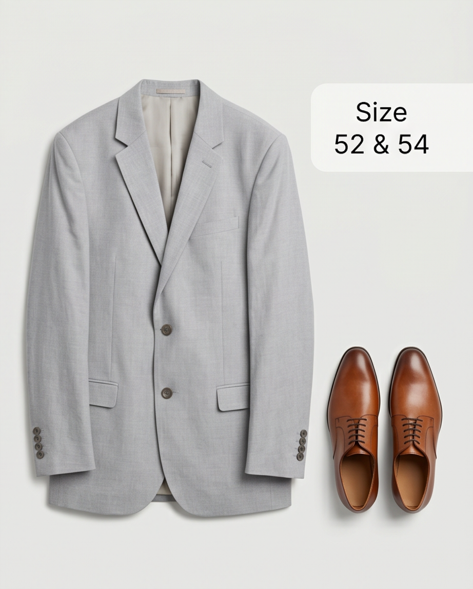 Blazer Homme Esprit Gris — Neuf — Taille 52 & 54