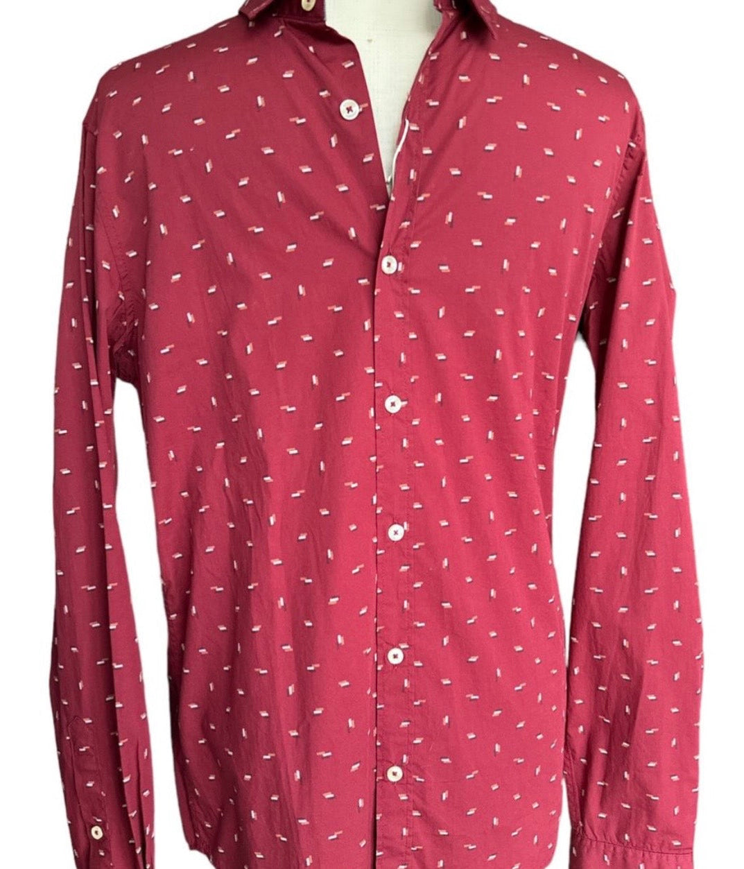 S.Oliver chemise homme Bordeaux taille M