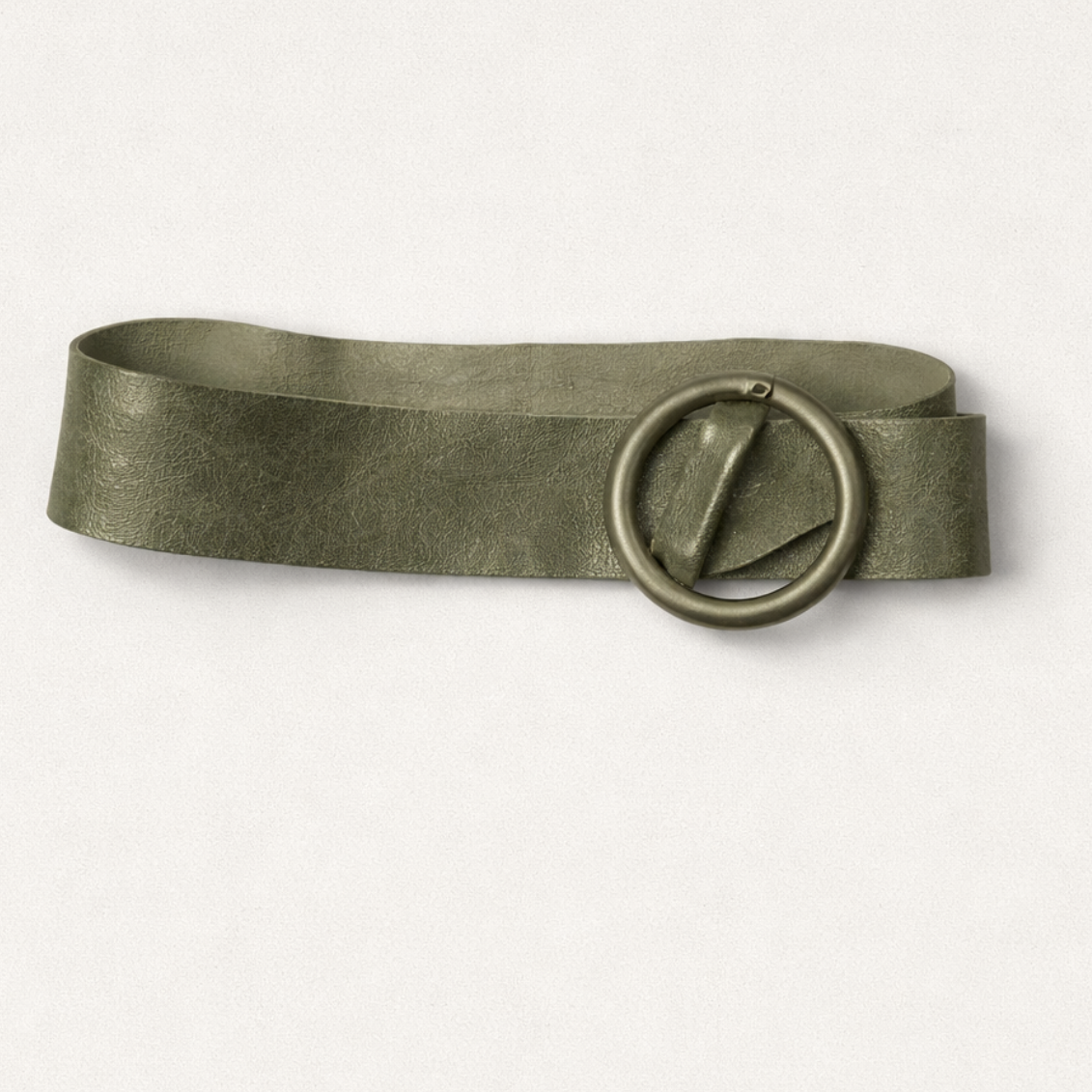 Driver Jeans Ceinture Macius Vert, Boucle Glitter, TU, Neuve