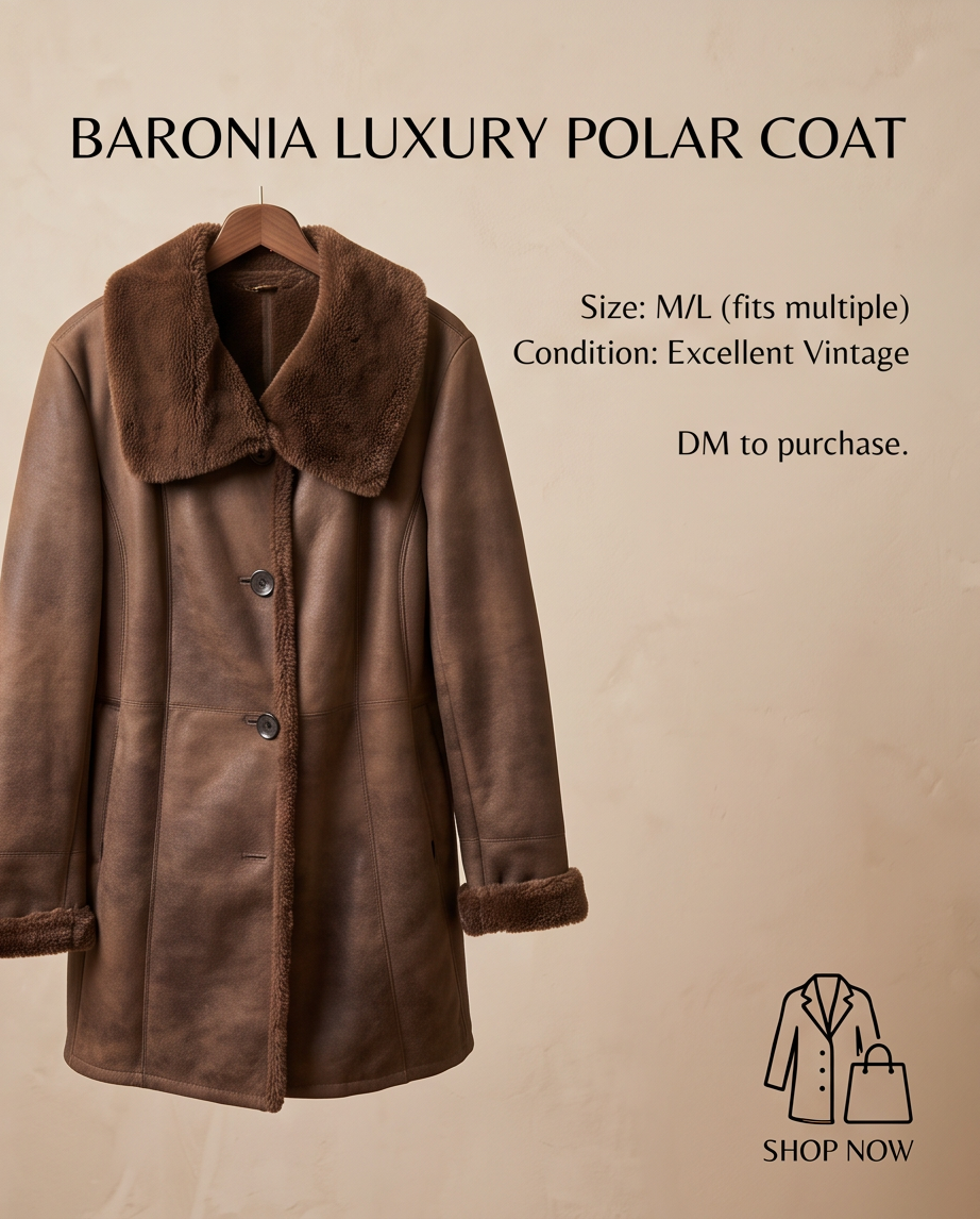 Manteau Polar de Luxe BARONIA — Très bon état