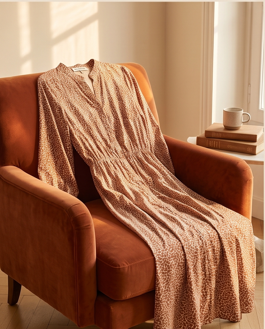 Tramontana robe longue terracota - neuve - taille 38