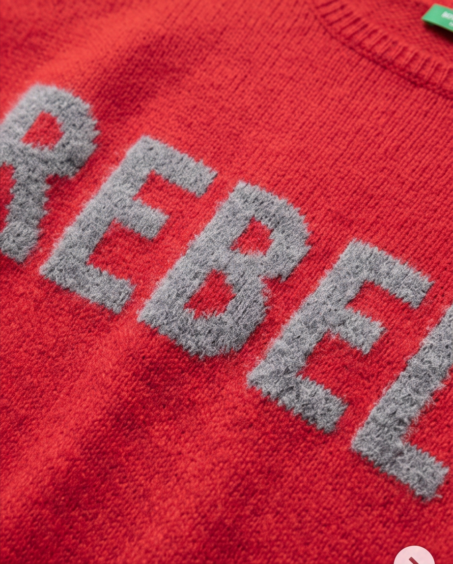 BENETTON Pull rouge — très bon état — taille 38