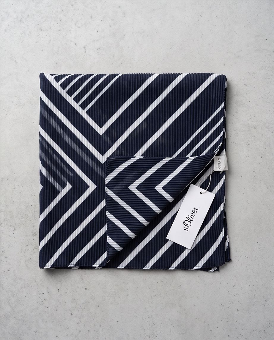 S.Oliver foulard bleu et blanc — neuf