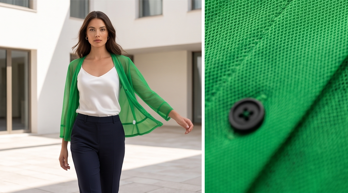 Maloka gilet vert — neuf — taille 3
