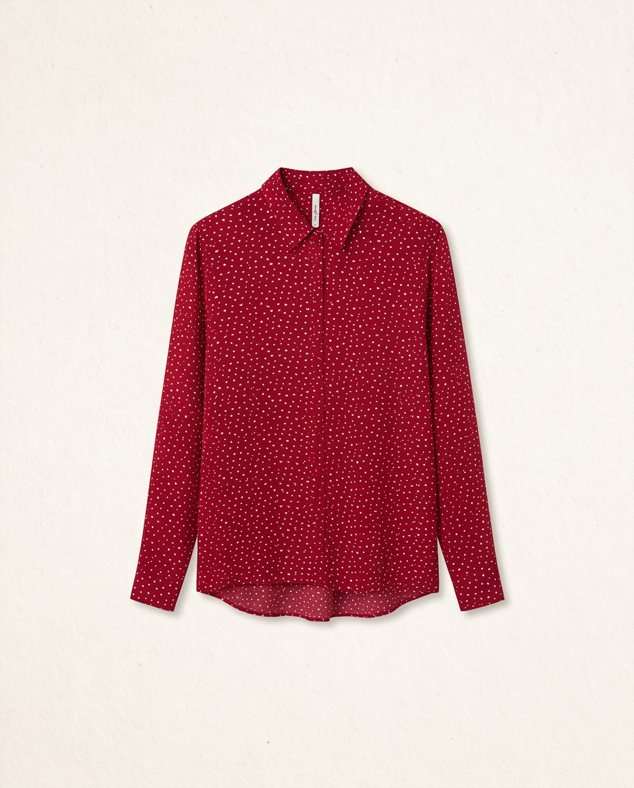 Chemise Pepe Jeans rouge à motif cœurs - très bon état - taille L