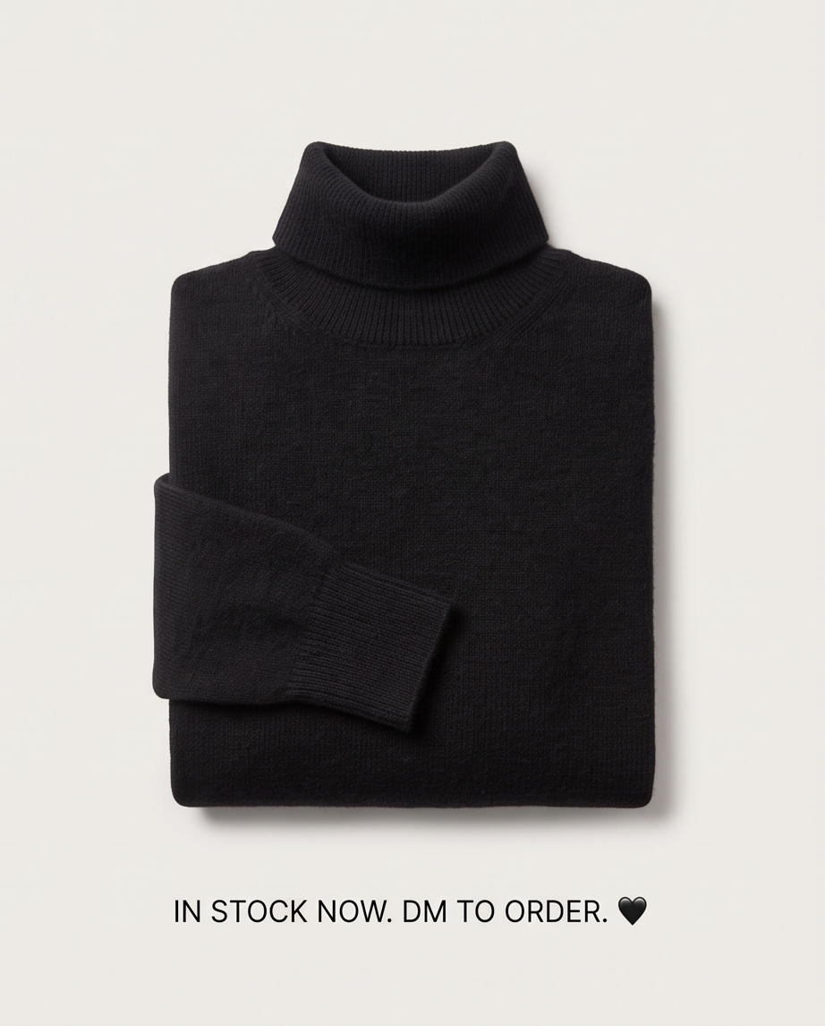 Pull Noir Les Tricots de Léa — Taille 1 (S/M)