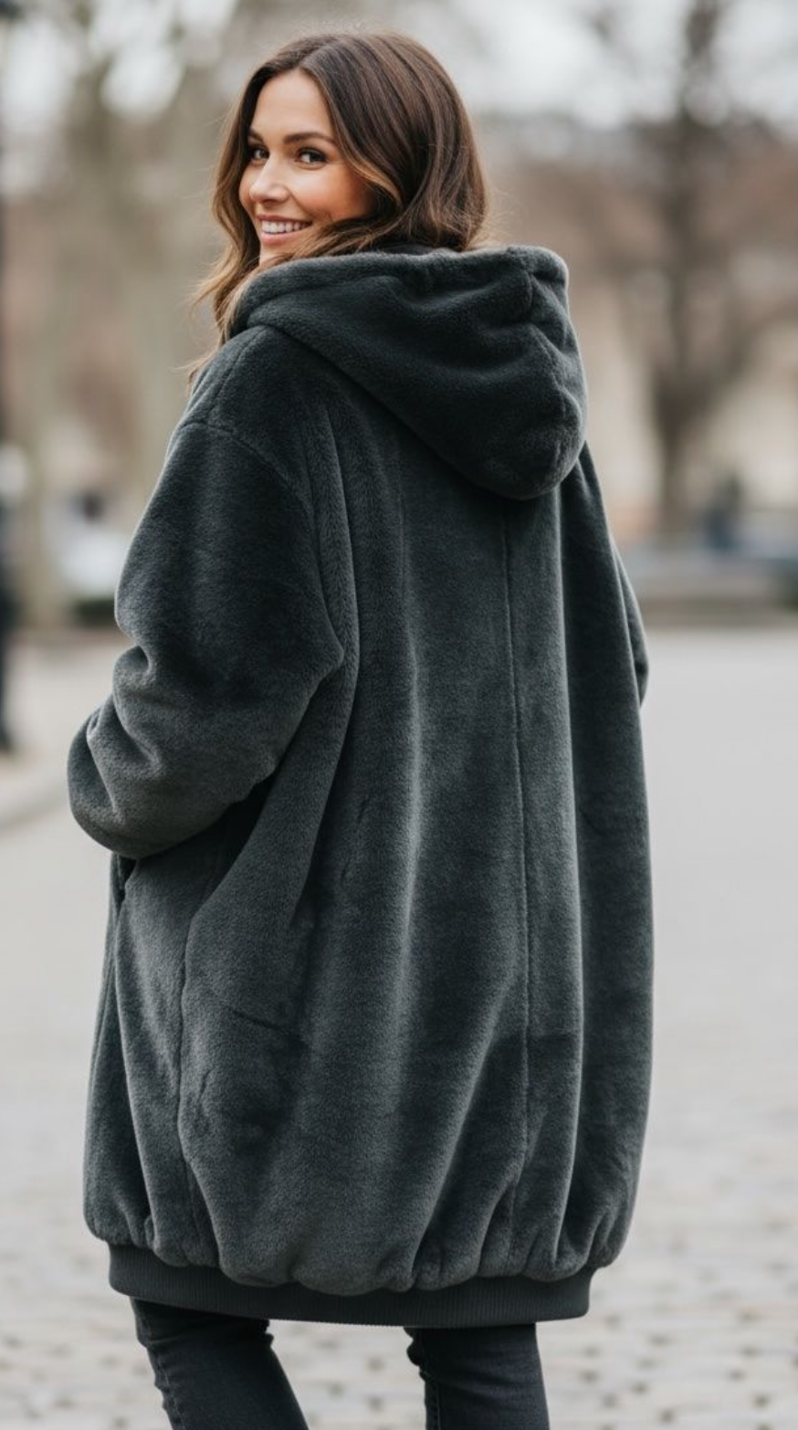 UGG Manteau d'hiver en fausse fourrure bleu neuf taille XS