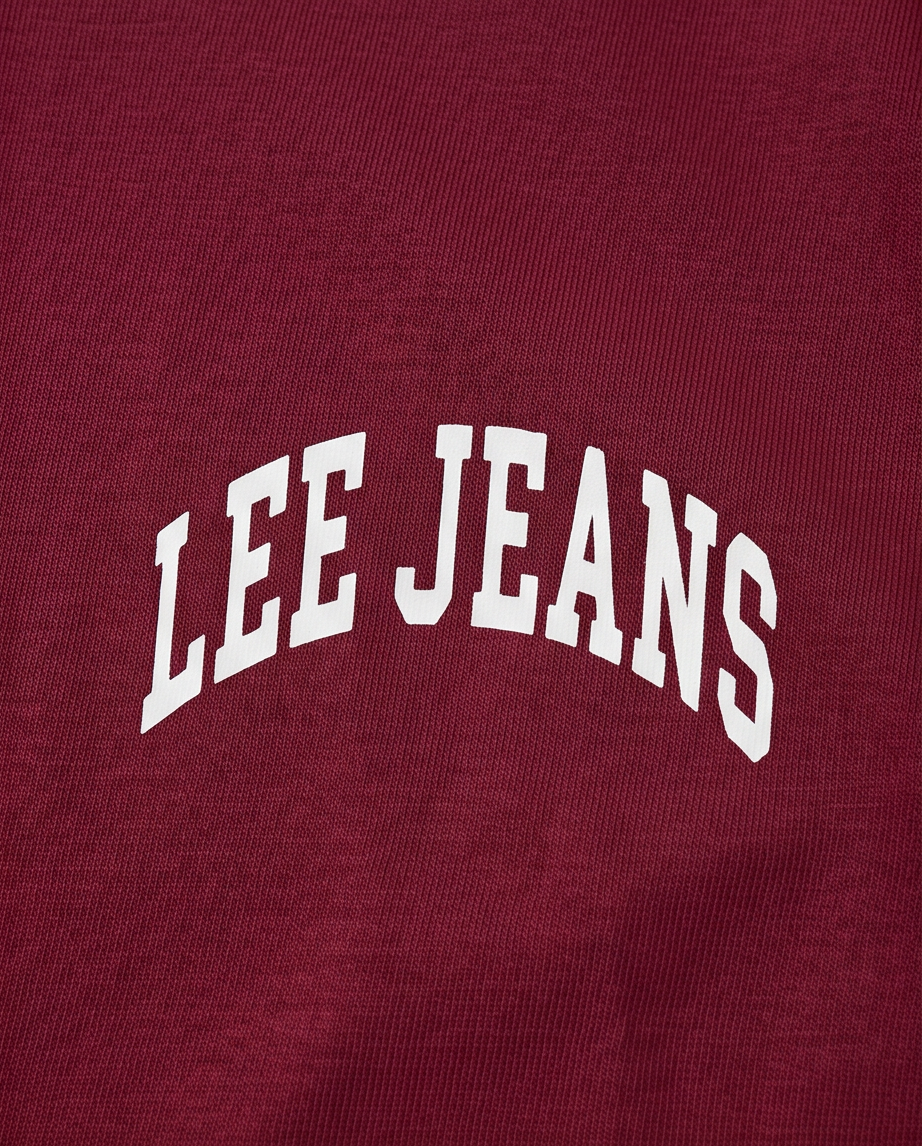 T-shirt Lee Jeans — Bordeaux — 100% Coton — Neuf — Taille L