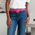 Grace & Mila Ceinture MANA rose en raphia neuve