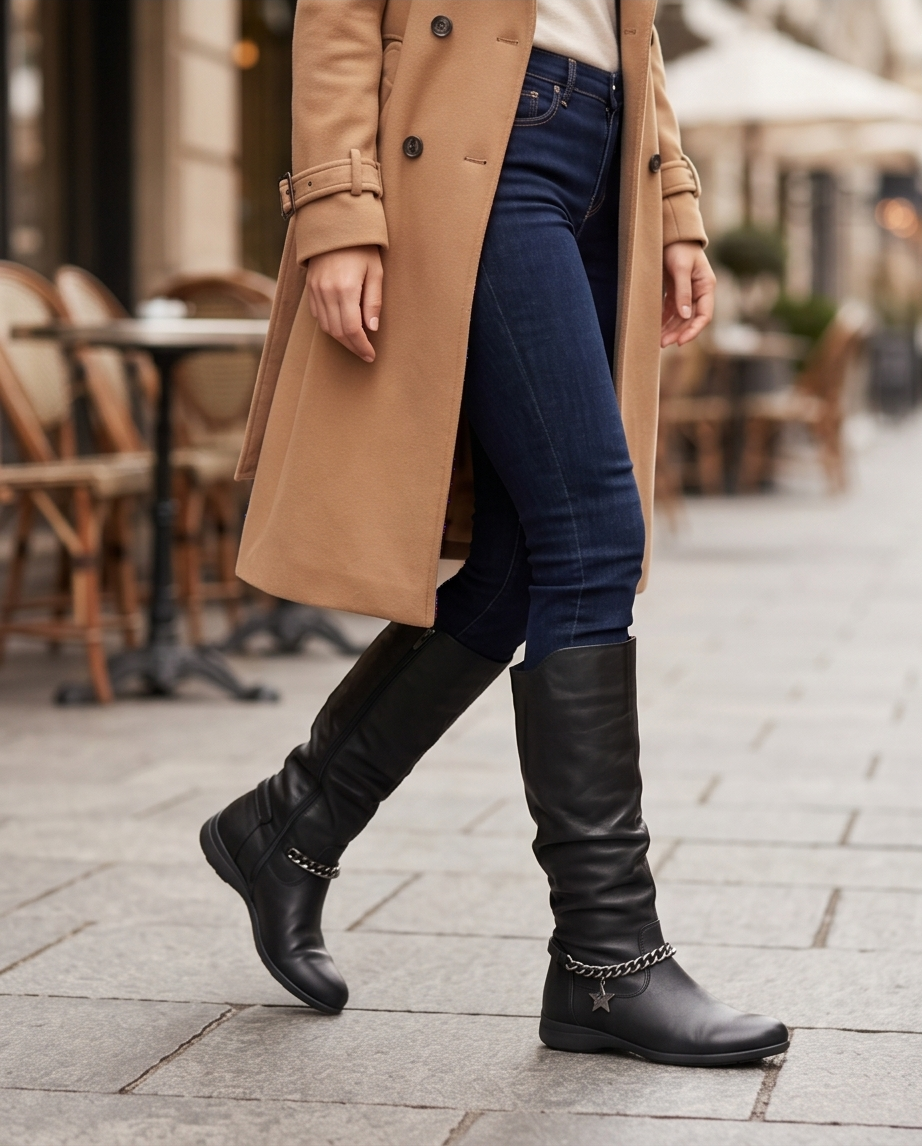 Vera pelle Bottes - bon état - 38