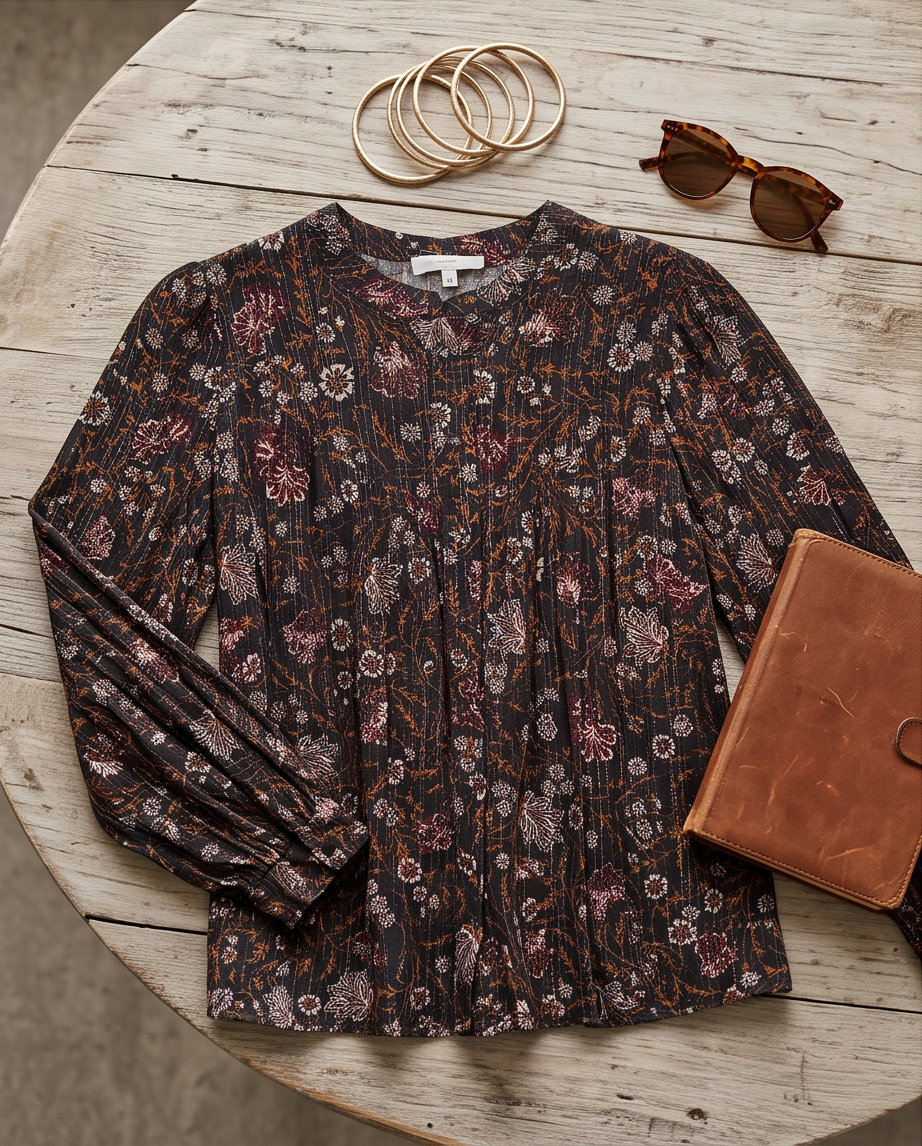 Grace & Mila Blouse fleurie - très bon état - taille M