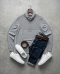 Pull EDC by Esprit Homme Coton Gris Col Montant — Neuf — Taille L