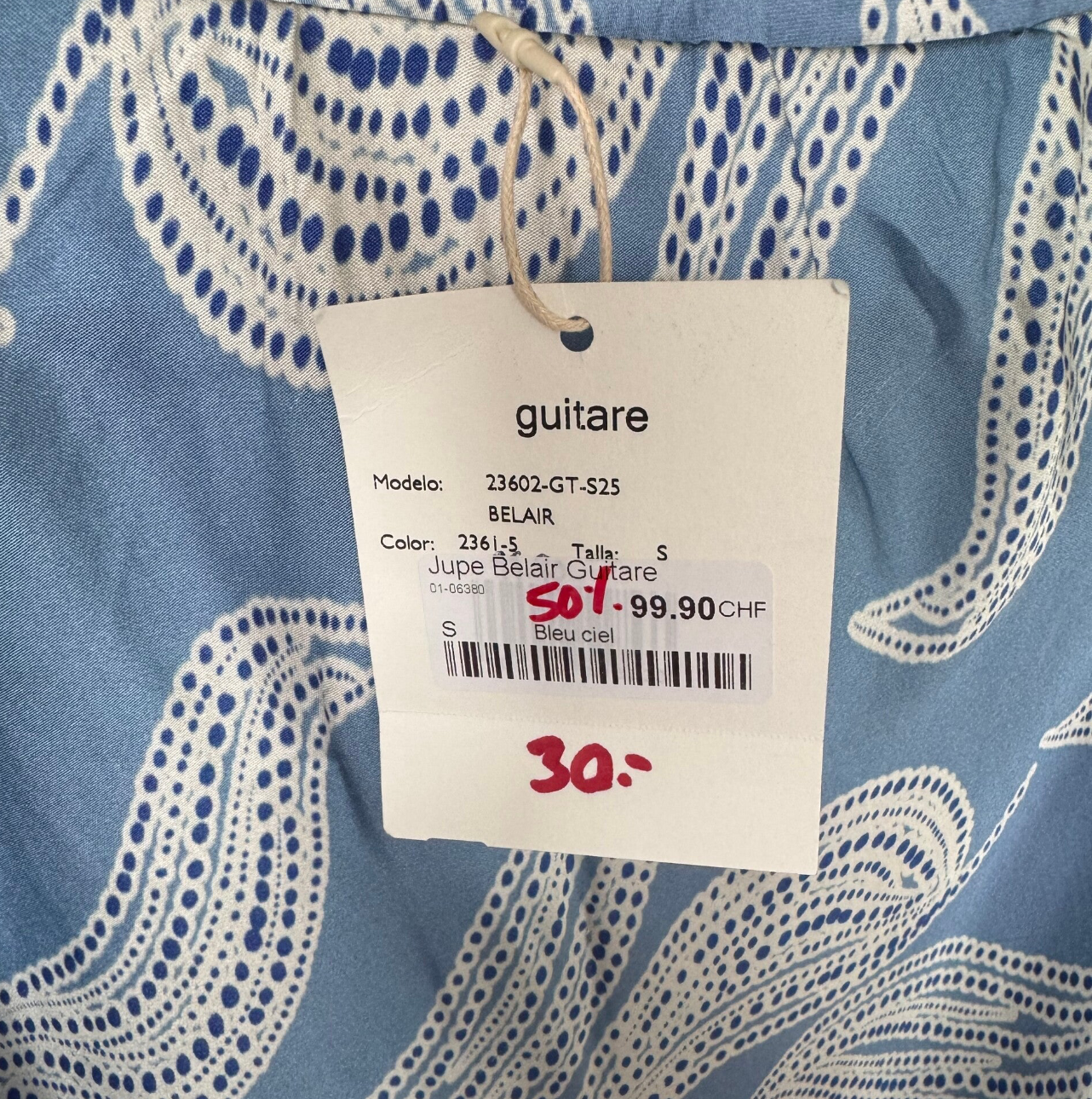 Jupe Guitare - neuve - S