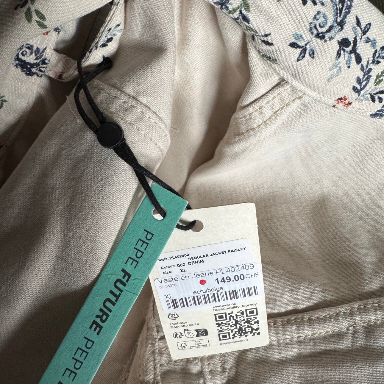 Veste Pepe Jeans - Neuve - XL