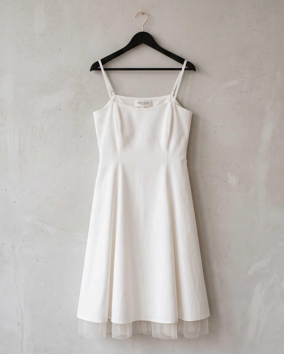 Robe Fred Sun Paris — Blanche & Tulle — Très Bon État — Taille 42