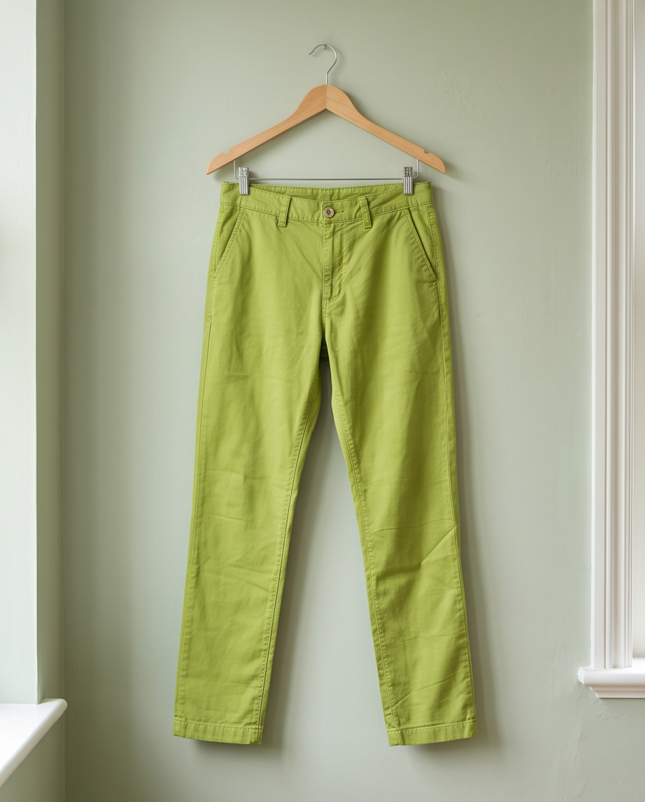 Armoire pantalon vert anis — neuf — taille S