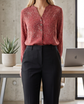 DRIVER blouse brique - neuve - S