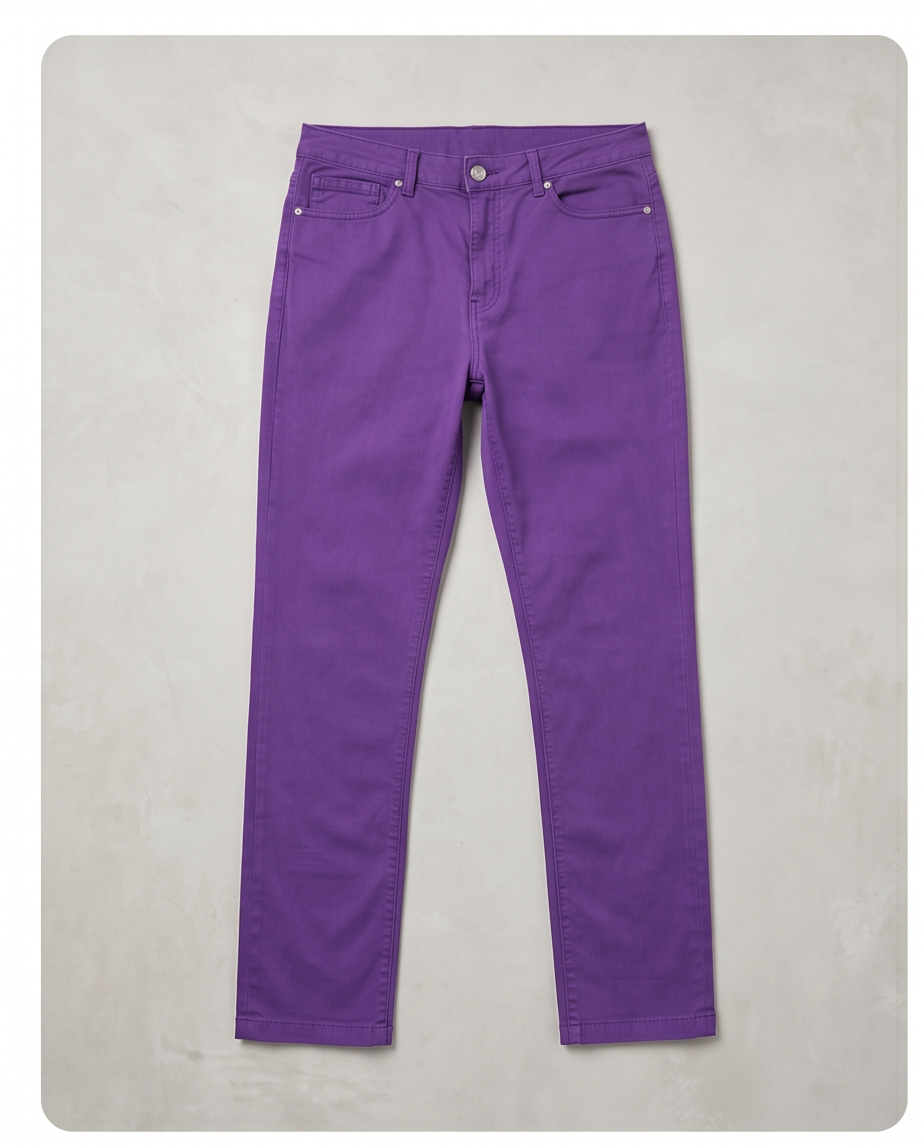 DenimStudio pantalon coton mauve - très bon état - taille 29