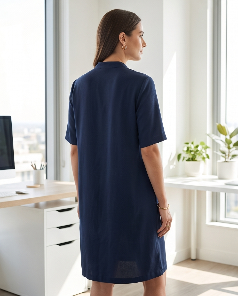 Robe marine - très bon état - taille M