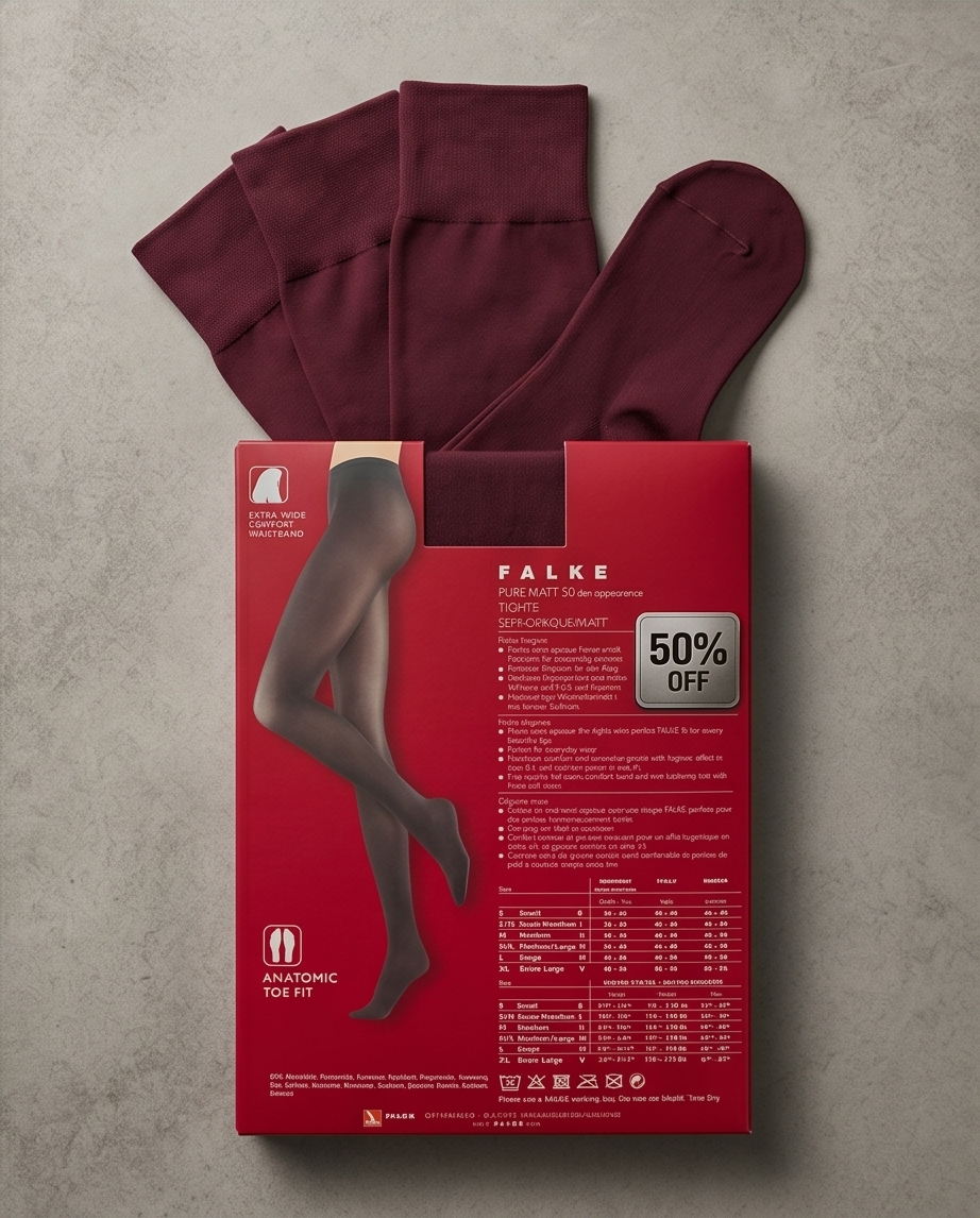Collant Falke  bordeaux - neuf - S