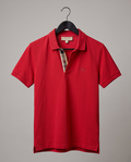 Polo BURBERRY Homme Rouge – Taille XS – Très bon état