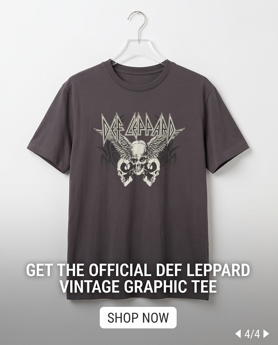 T-shirt Def Leppard — Neuf — Taille M