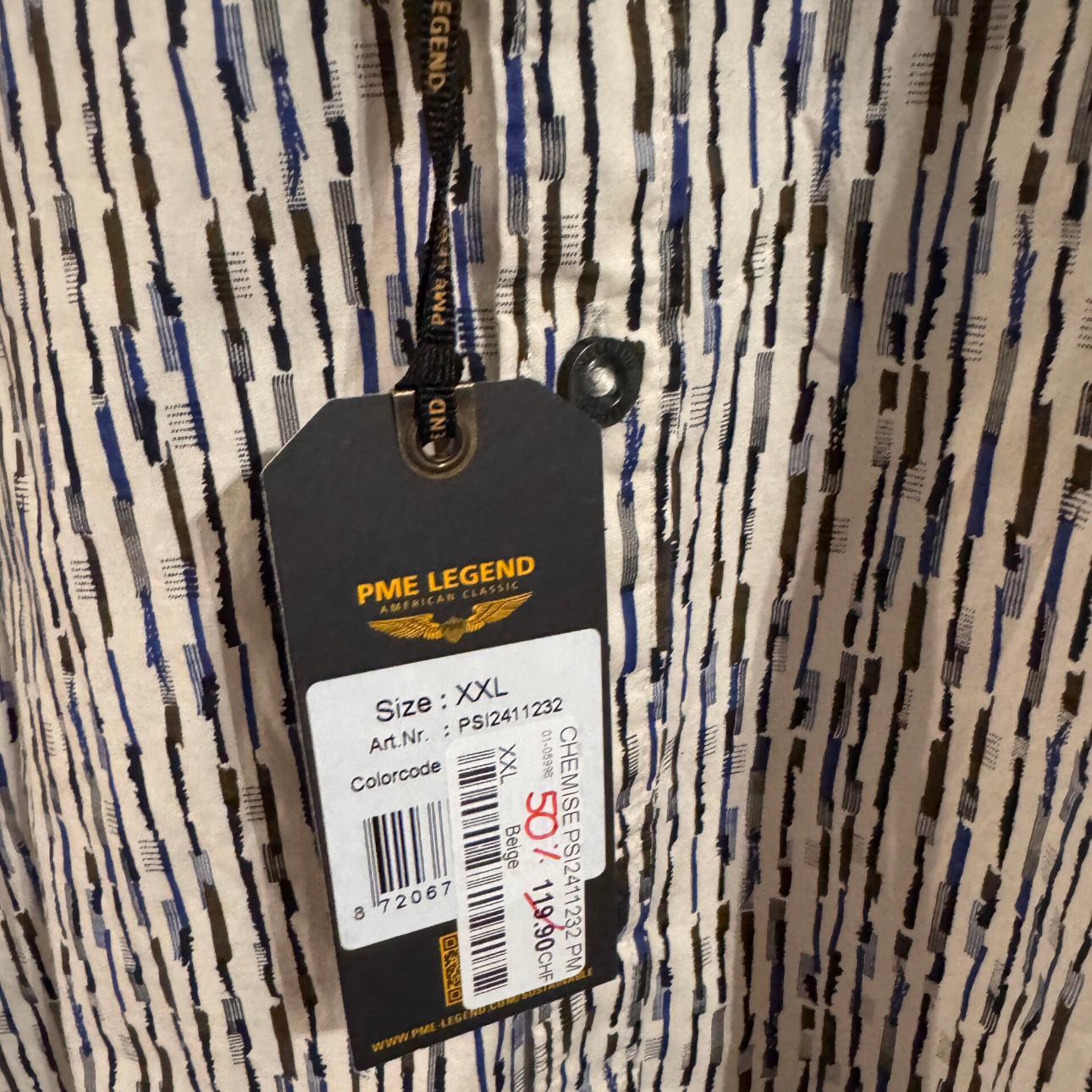 Chemise PME Legend - neuve  - M