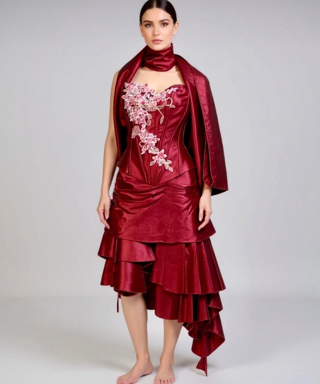 Robe de soirée exceptionnelle taille 38 comme neuve