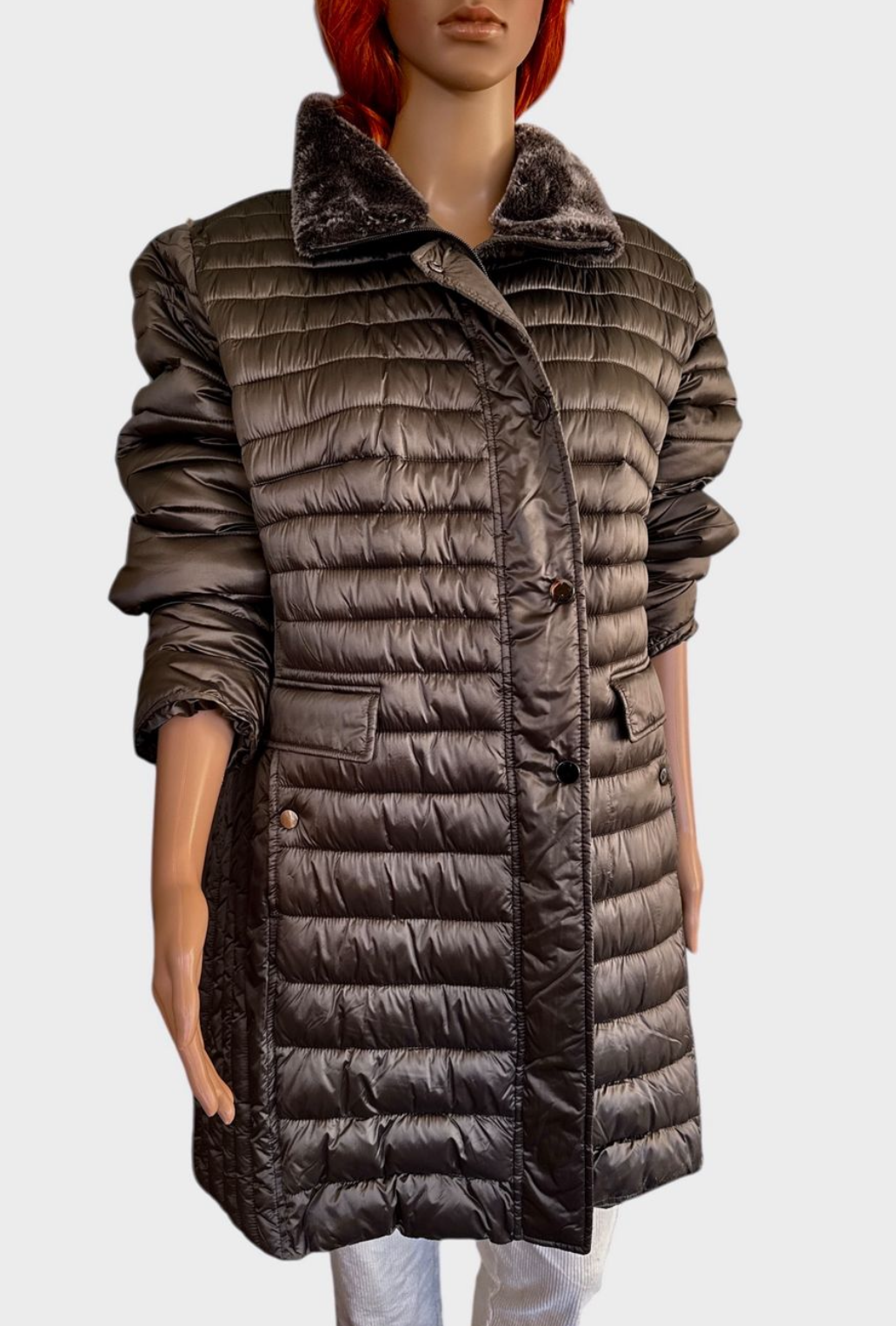 Alba Moda Manteau d'hiver élégant taille 58