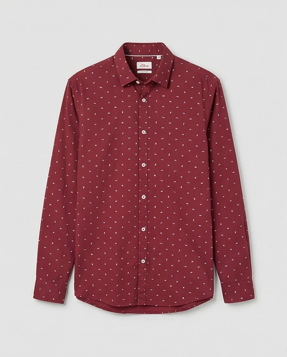 S.Oliver chemise homme Bordeaux taille M