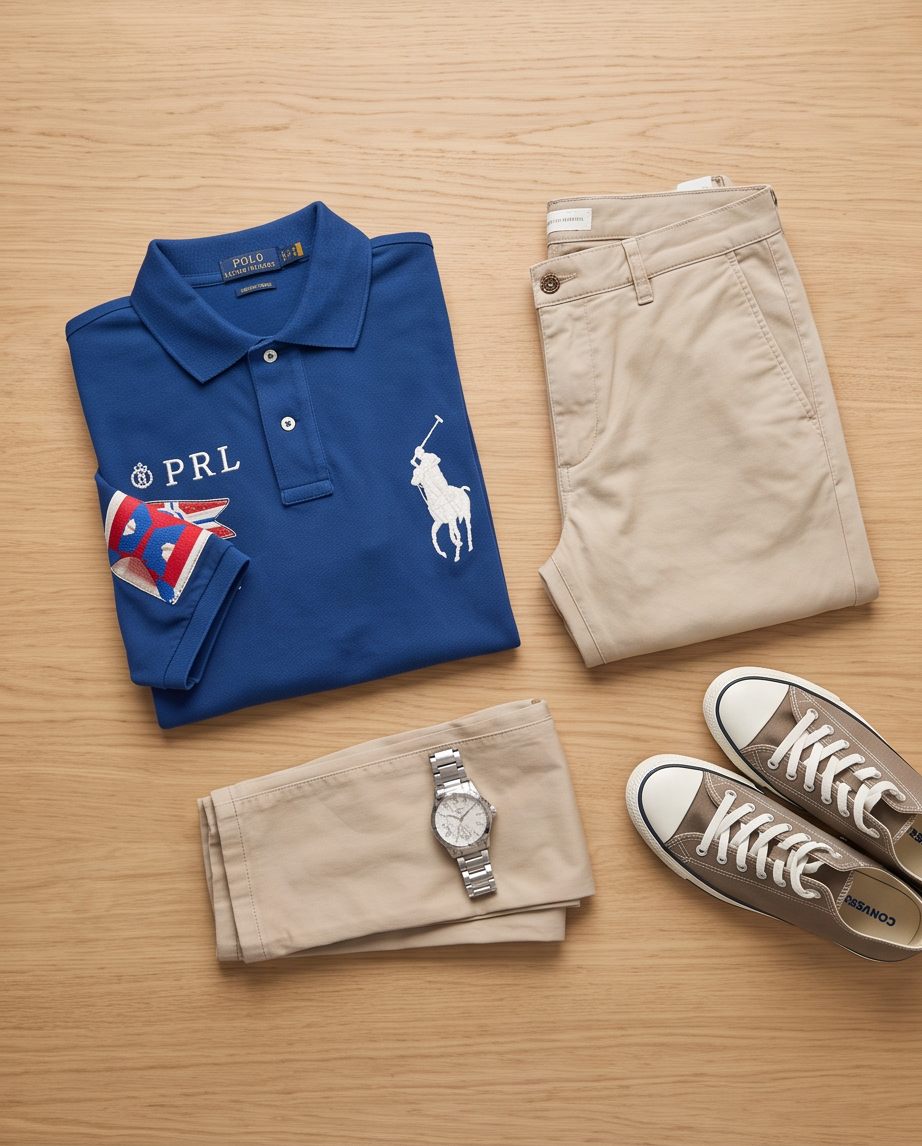 Polo Ralph Lauren Homme – Slim Fit – Bleu – Taille S