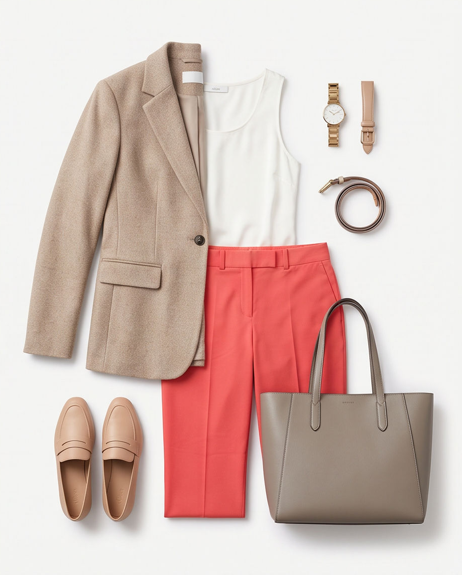 S.Oliver Pantalon corail - neuf - taille 36 & 42