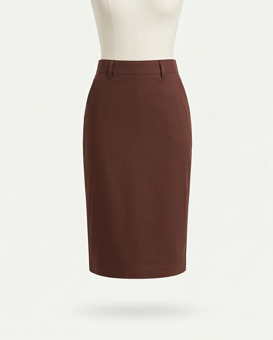 Jupe Crayon Grace & Mila Chocolat — Neuve — Taille XS