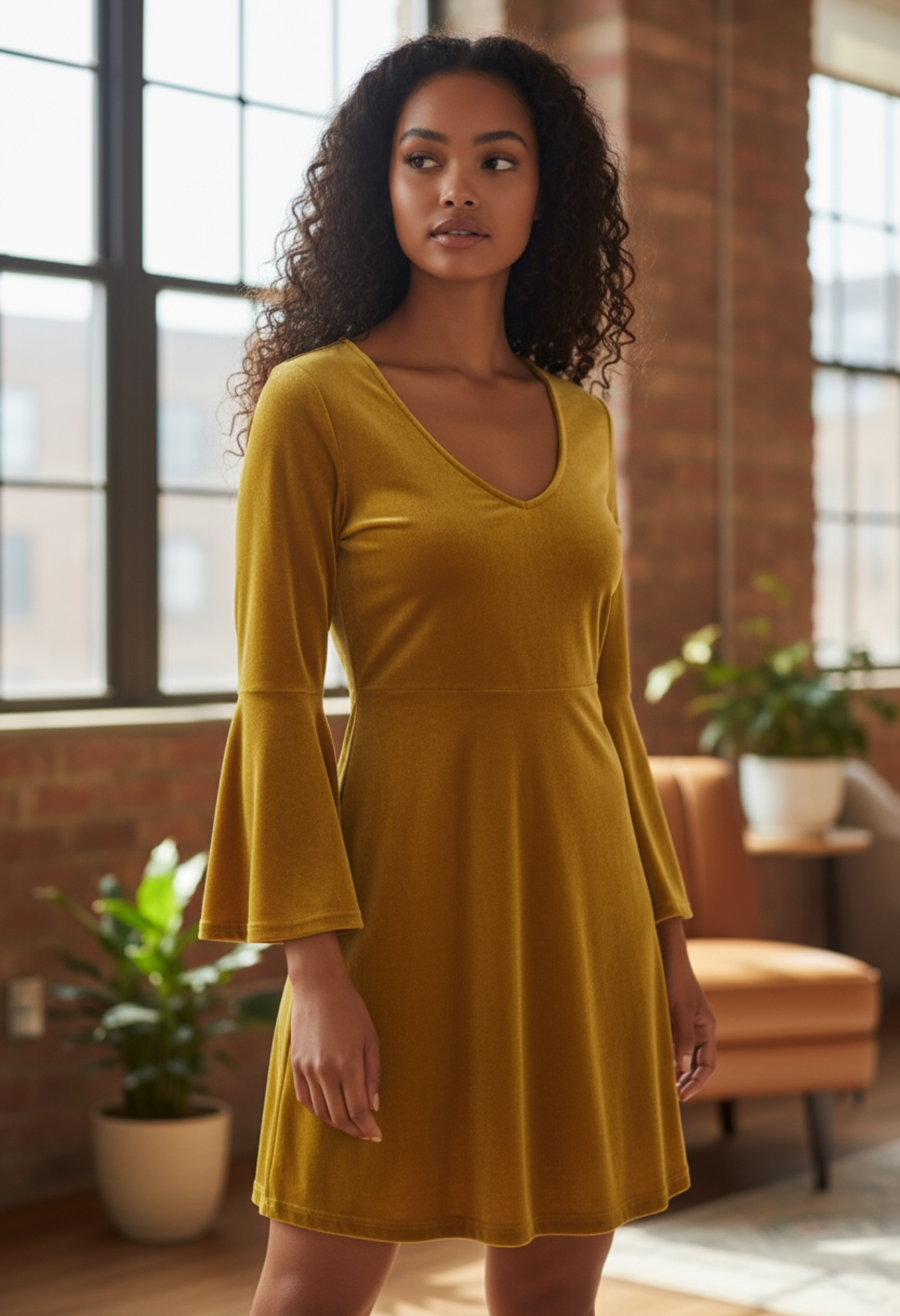 Robe jaune - très bon état - M