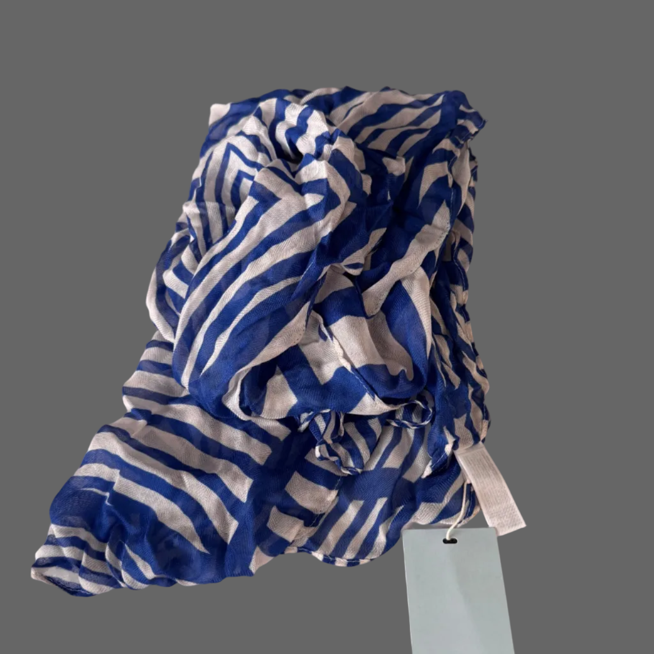 Echarpe d'été Esprit, rayures bleues et blanches, neuve
