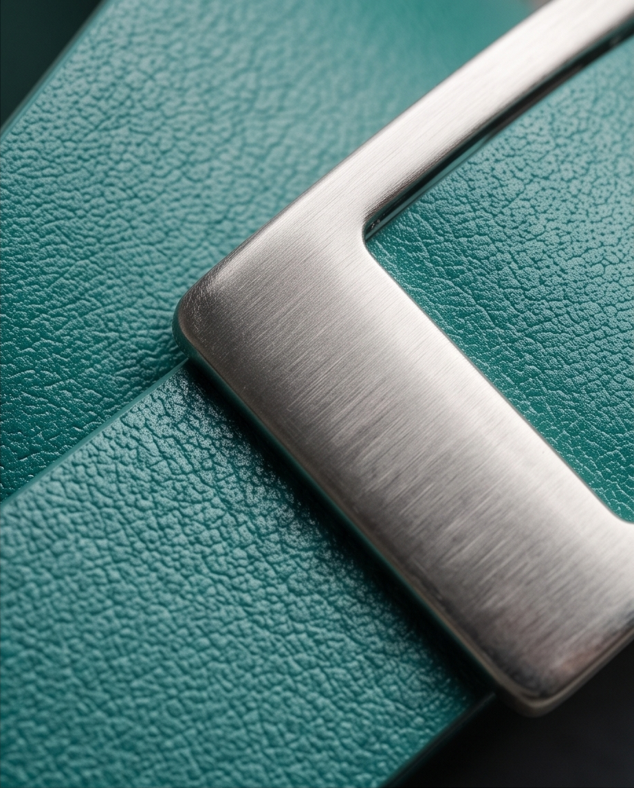 Ceinture en cuir turquoise - neuve