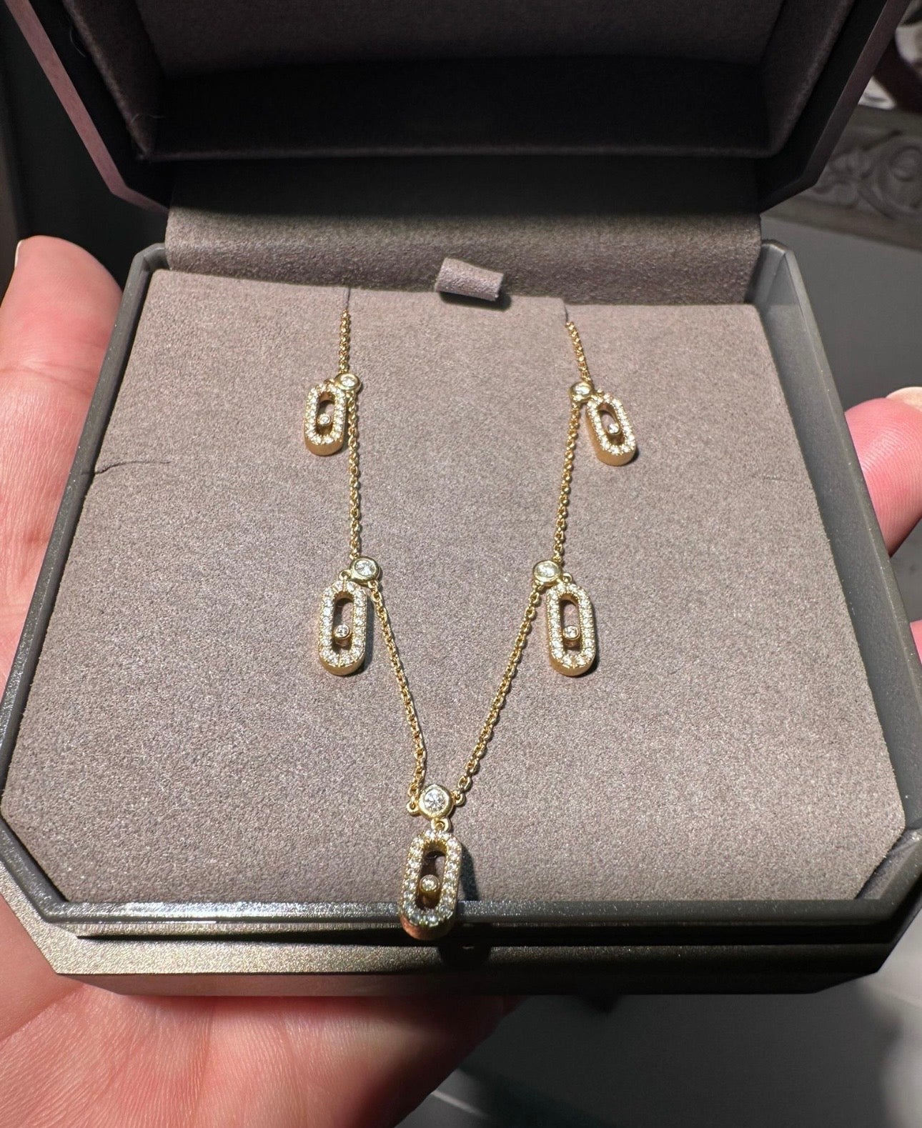 VENDU  Collier Messika Move Uno Or Jaune 18 Carats et Diamants