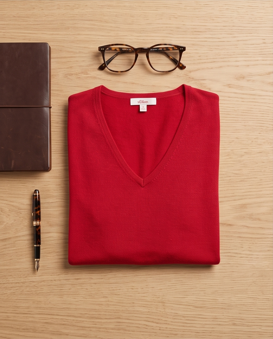S.Oliver Pull rouge — très bon état — taille M